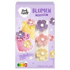 Marzipan-Dekore, Blumen