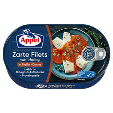 Heringsfilet 200 g, Pfeffer Creme