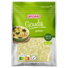 Gouda 250 g, gerieben