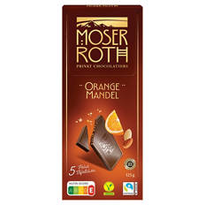 Schokolade 125 g, Orange-Mandel