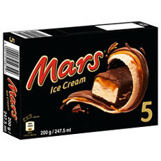 Lot de 5 glaces Mars