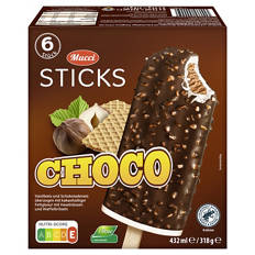 Stieleis Schoko Sticks, Choco 432 ml