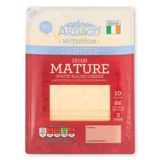 Lighter Irish Mature White Cheese Slices 10 Pack