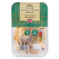 Mini Cheese & Onion Rolls 20 Pack