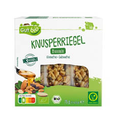 Bio-Knusperriegel 75 g, Nussmix
