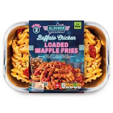 Buffalo Chicken Loaded Waffle Fries