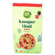 Bio Knusper Müsli 1 kg, Knusper Beeren