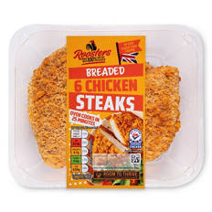 Breaded Chicken Steaks 6 Pack