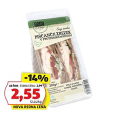 Proteinski sendvič, piščančji zrezek