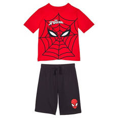 Kinder Sommer-Set, Spiderman, Rot/Schwarz, 98/104