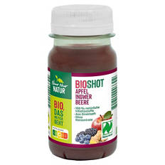 Bio-Shot 95 ml, Ingwer-Heidbeere-Brombeere