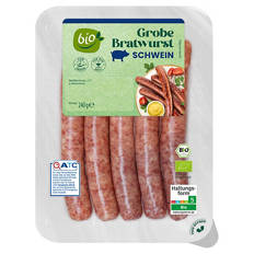 Bio Grobe Bratwurst 240 g