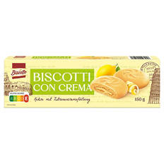 Creme gefüllte Biscuits 150 g, Zitrone