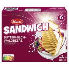 Buttermilch Eis Sandwich 540 ml, Waldbeere