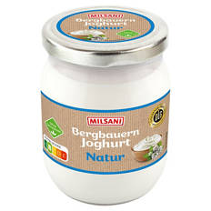 Bergbauern Joghurt im Glas 3,5 % Fett 450 g, Naturjoghurt