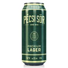 Prémium világos sör, lager, 0,5 l