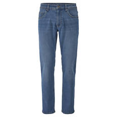 Herren Washed Out Stretch-Jeans, Mittelblau, 48