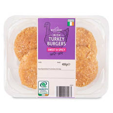 Sweet & Spicy Irish Turkey Burgers