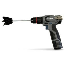 12-V-Akku-Schlagbohrschrauber oder -Multitool, Bohrer mit Farb-Mischer