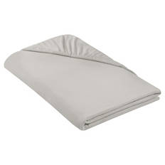 Supersoft-Spannbetttuch, Hellgrau