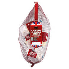 Mature Cheddar Cheese Sticks 6 Pack