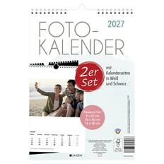 Bastel- und Foto-Kalender, Schwarz/Weiß