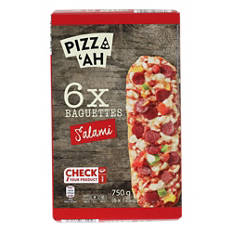 PIZZ‘AH, TK Baguettes 6x125g, Salami