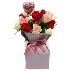 Rose in Geschenkschachtel