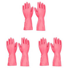 Haushaltshandschuhe 3er-Pack Small, Pink