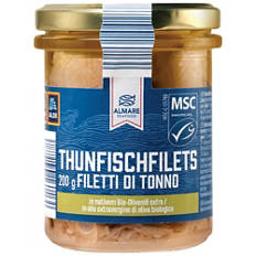 Thunfischfilet in Bio-Öl