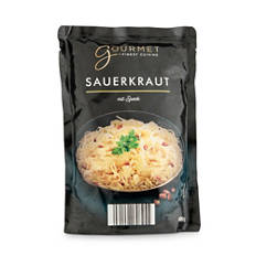 Krautspezialitäten, Sauerkraut mit Speck verfeinert