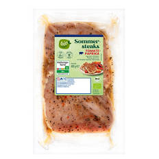 Bio-Schweine Sommersteak mariniert 400 g, Tomate-Paprika