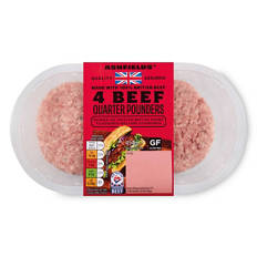 British Beef Quarter Pounders 4 Pack