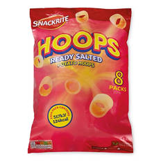 Ready Salted Potato Hoops 8 Pack