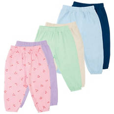 Baby Musselin Schlupfhose, Rosa/Lila, Gr. 62/68