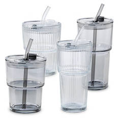 Verres en verre, 2 pièces