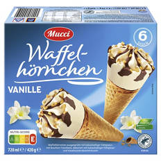 Waffelhörnchen 720 ml, Zitrone-Buttermilch