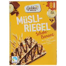 Barretta di muesli, cioccolato e banana