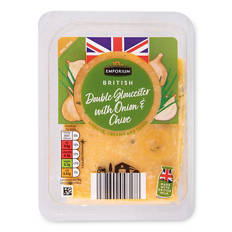 British Double Gloucester with Onion & Chive Cheese