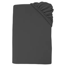 Drap-housse en jersey, gris foncé