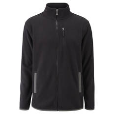 Damen-/Herren-Outdoor-Fleece-Jacke, Herren, Schwarz, M