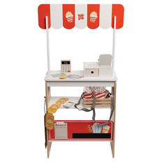Holz-Kino- und Marktstand oder -Essensstand, Kino-Stand