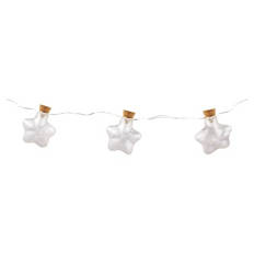 Weihnachtslichterketten, Stern, Eis