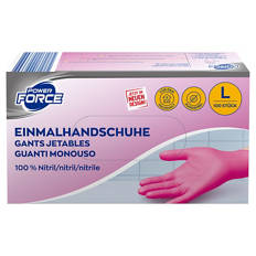 Einweg Handschuhe Nitril, 100 Stück, Magenta, S