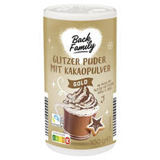 Glitzerpuder 100 g, Kakao
