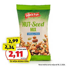 Mešanica oreščkov, s semeni