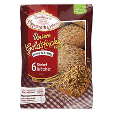 Aufbackbrötchen Unsere Goldstücke 420 g, Dinkelbrötchen