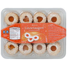Linzeraugen mit Aprikosenfüllung