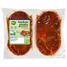 Bio-Schweine Nackensteaks 330 g, Paprika
