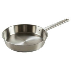Edelstahl-Topf/Pfanne, Pfanne, 28 cm, unbeschichtet